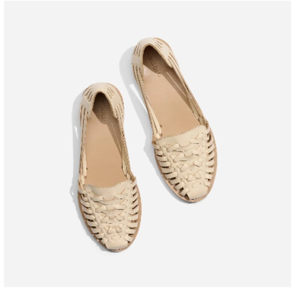 Nisolo Huarache Sandle in Bone